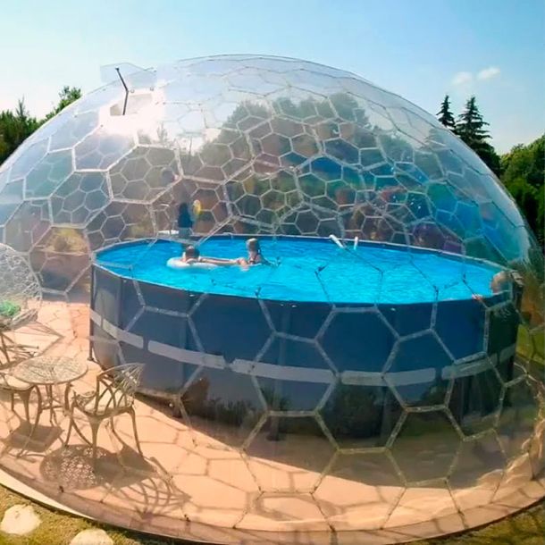 cubiertas piscinas alta cupula aura dome